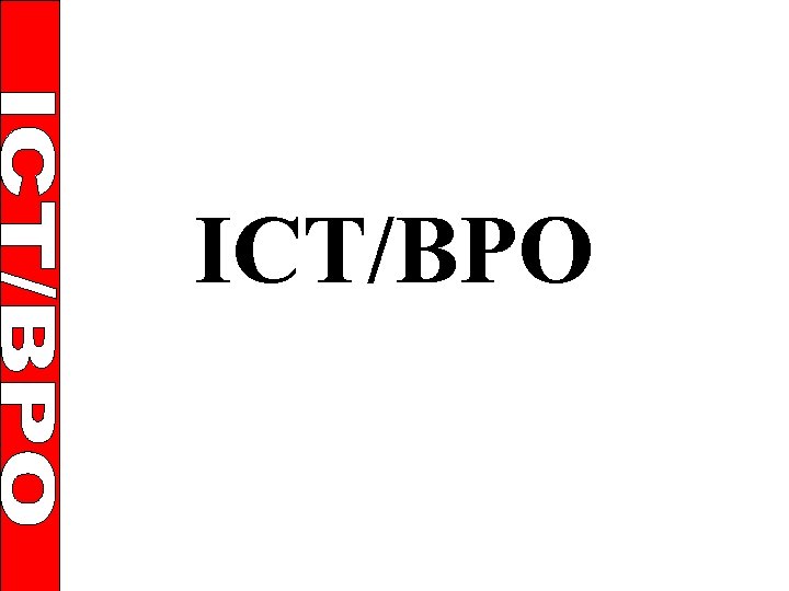 ICT/BPO 