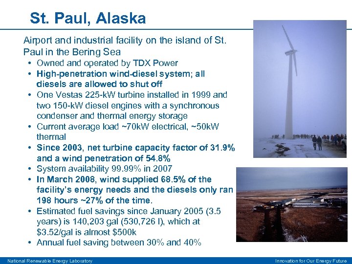 St. Paul, Alaska Airport and industrial facility on the island of St. Paul in