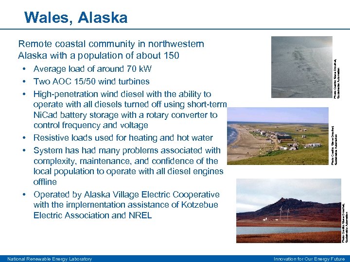 National Renewable Energy Laboratory Photo Credits: Steve Drouihet, Sustainable Automation • Average load of