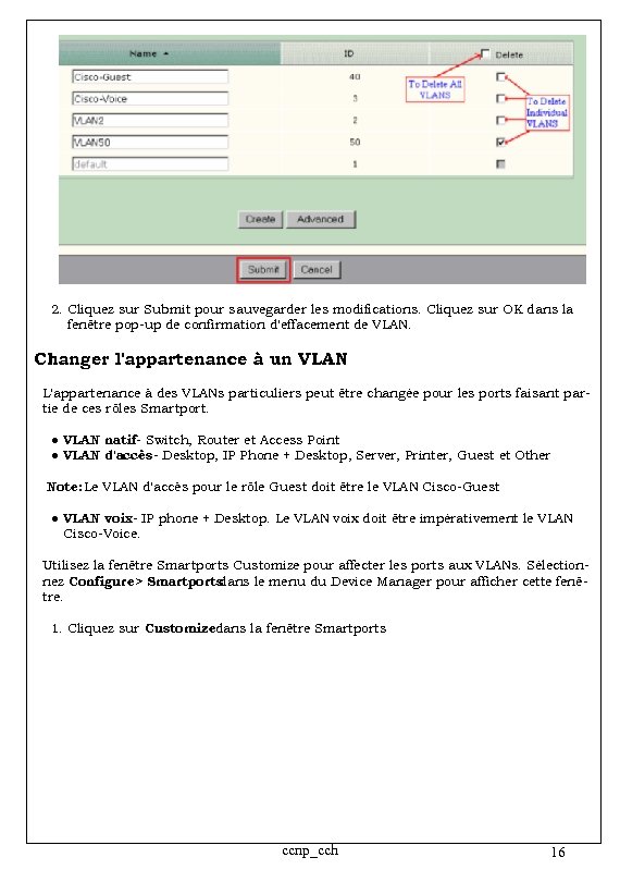 2. Cliquez sur Submit pour sauvegarder les modifications. Cliquez sur OK dans la fenêtre