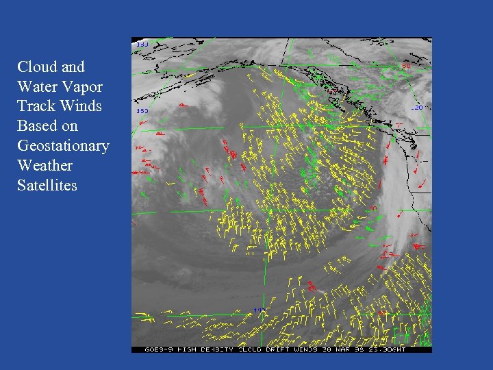 Cloud and Water Vapor Track Winds Based on Geostationary Weather Satellites 