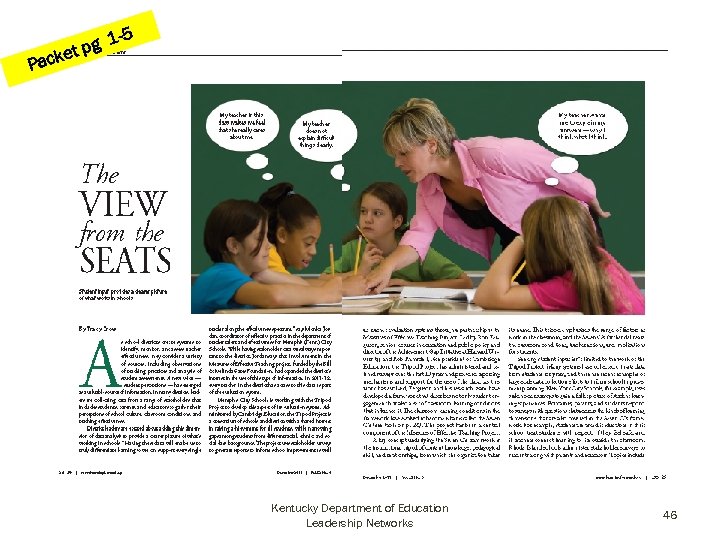 Pac -5 pg 1 ket Kentucky Department of Education Leadership Networks 46 