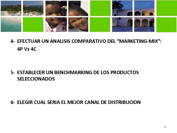 4 - EFECTUAR UN ANALISIS COMPARATIVO DEL “MARKETING-MIX”: 4 P Vs 4 C 5