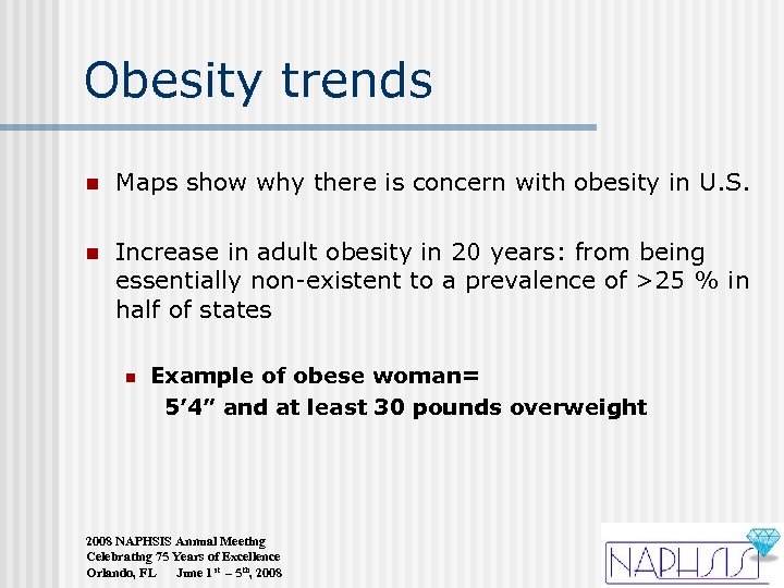 Obesity trends n Maps show why there is concern with obesity in U. S.
