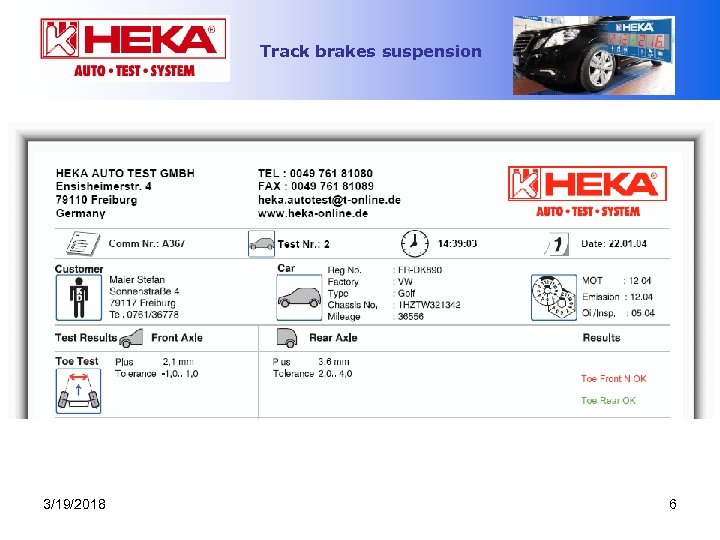 Track brakes suspension 3/19/2018 6 