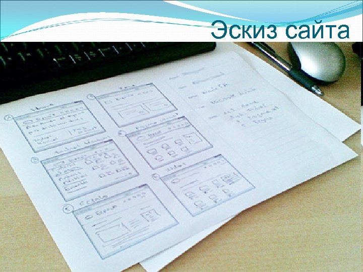 Эскиз сайта 