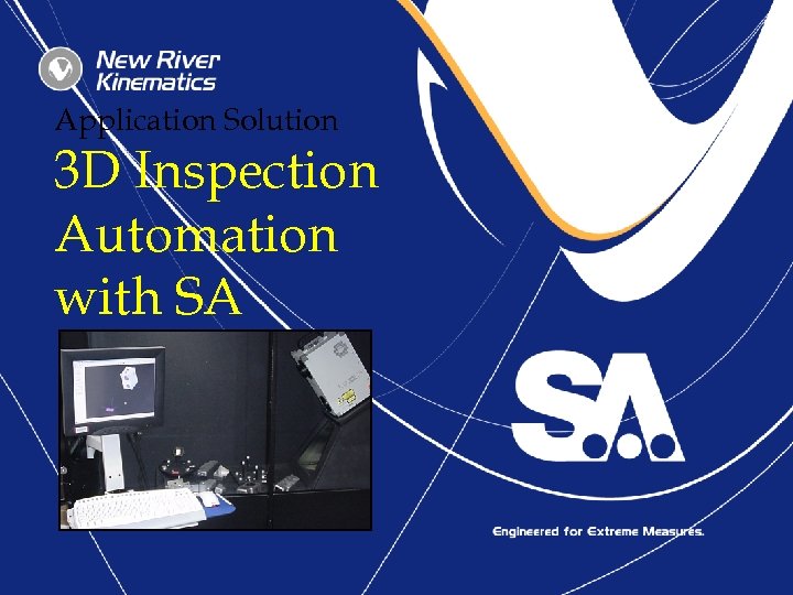 Application Solution 3 D Inspection Automation with SA 