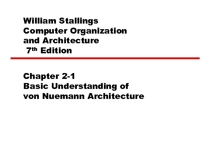 computer organization and architecture stallings