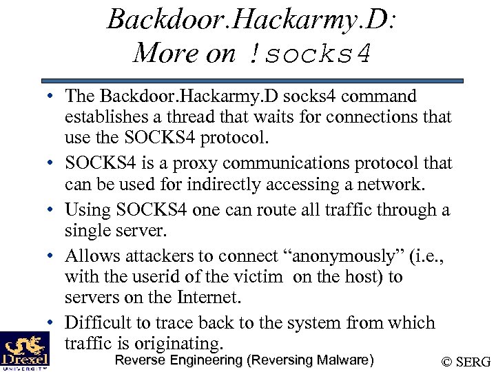 Backdoor. Hackarmy. D: More on !socks 4 • The Backdoor. Hackarmy. D socks 4