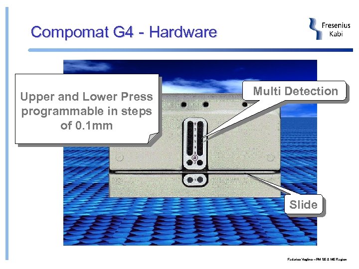 Compomat G 4 - Hardware Upper and Lower Press programmable in steps of 0.