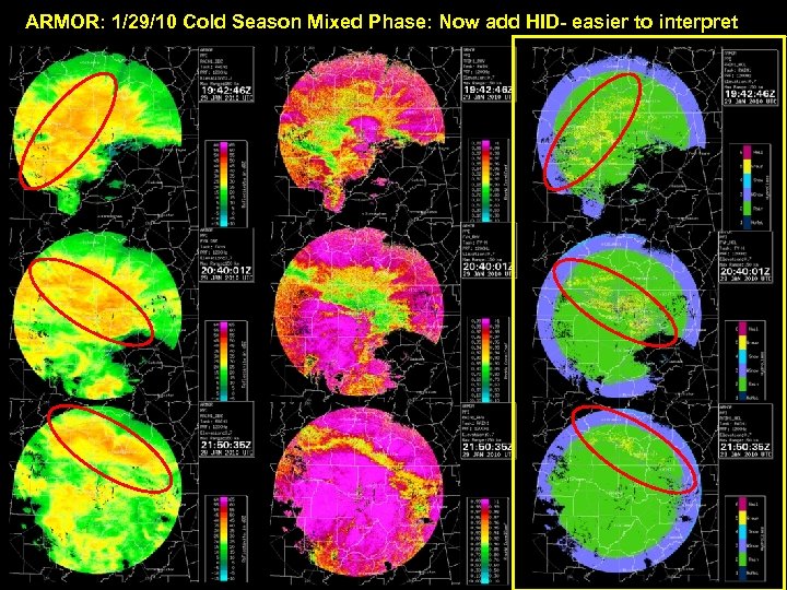 ARMOR: 1/29/10 Cold Season Mixed Phase: Now add HID- easier to interpret 