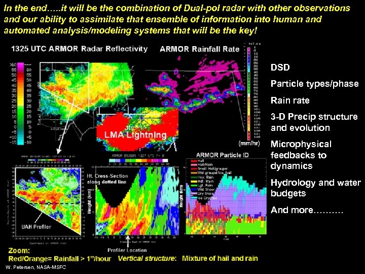 In the end…. . it will be the combination of Dual-pol radar with other