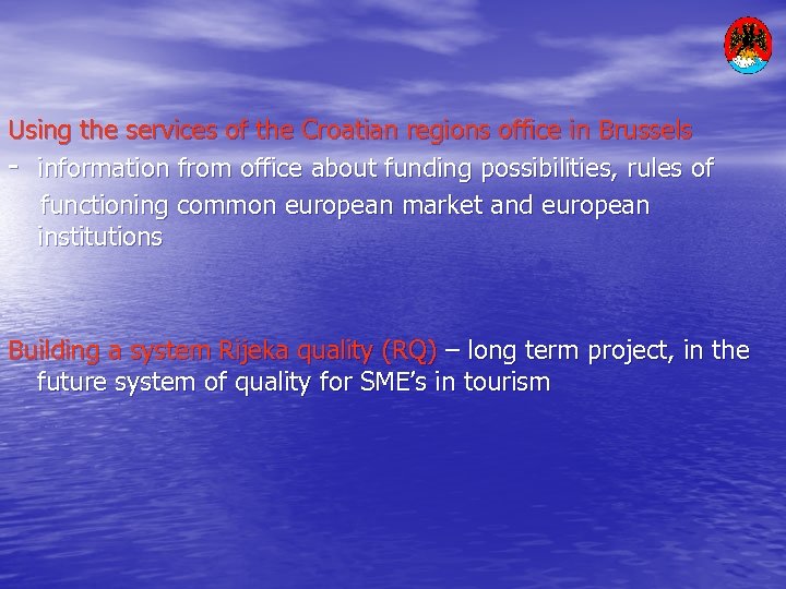 Using the services of the Croatian regions office in Brussels - information from office