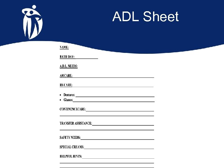  ADL Sheet 