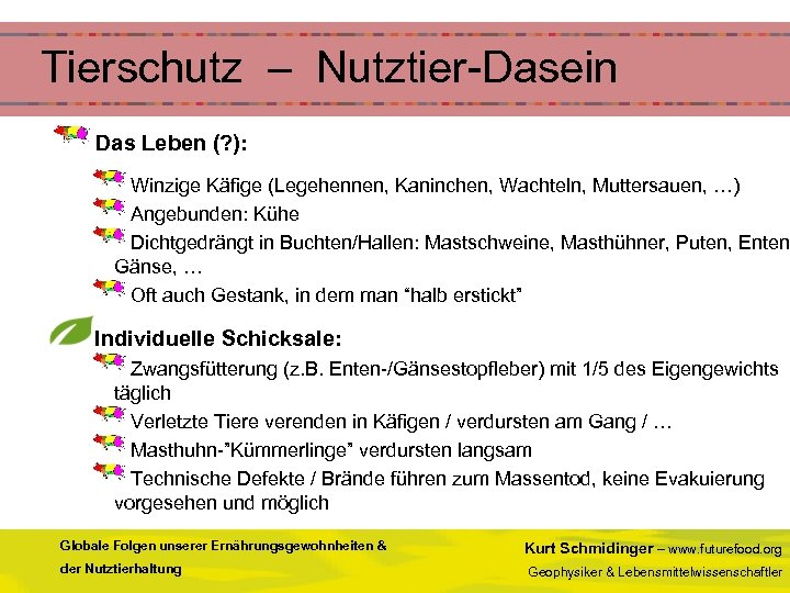  Tierschutz – Nutztier-Dasein Das Leben (? ): Winzige Käfige (Legehennen, Kaninchen, Wachteln, Muttersauen,