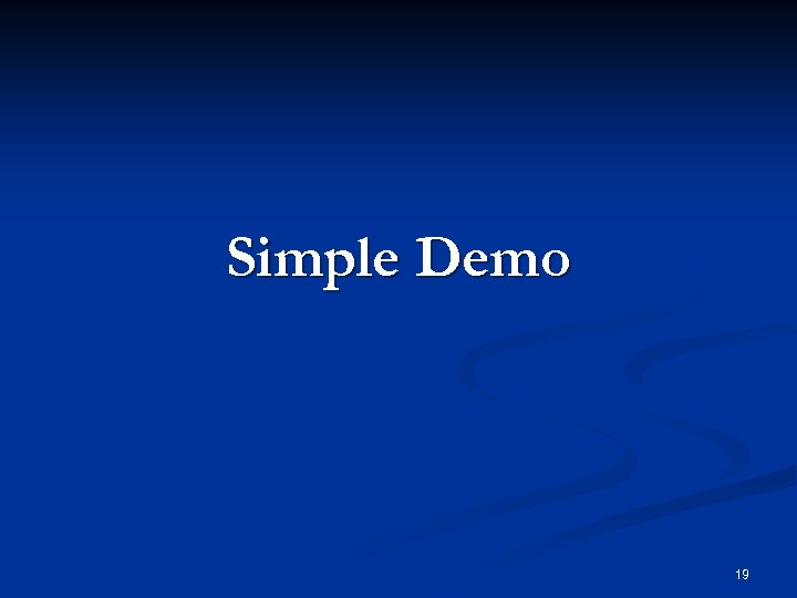 Simple Demo 19 