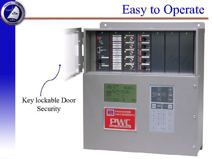 Easy to Operate Key lockable Door Security PWC 