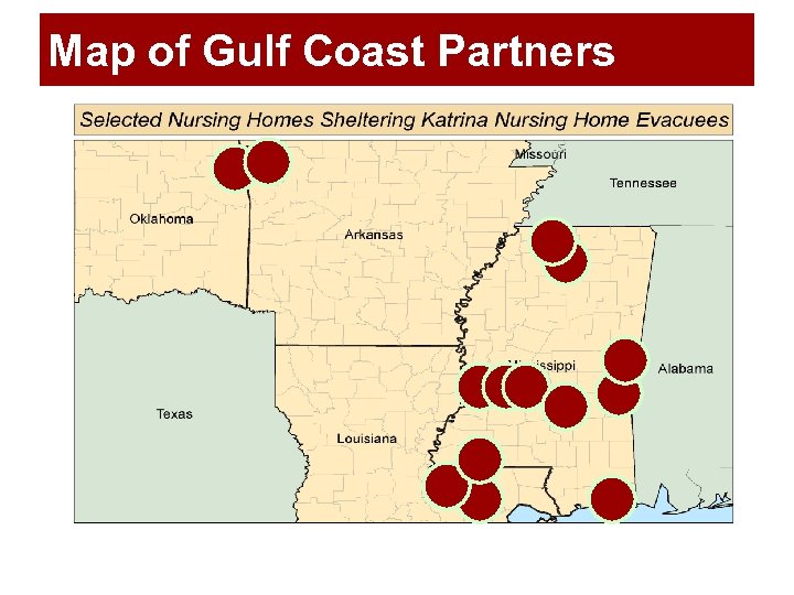 Map of Gulf Coast Partners 
