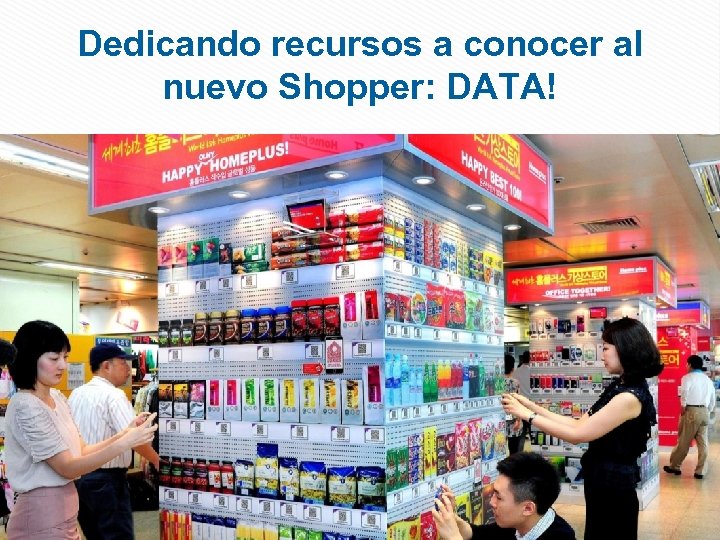 Dedicando recursos a conocer al nuevo Shopper: DATA! 
