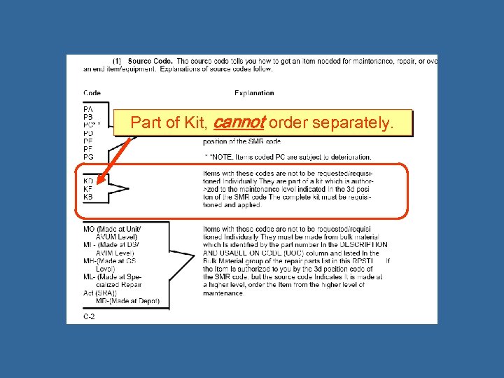 Part of Kit, cannot order separately. 