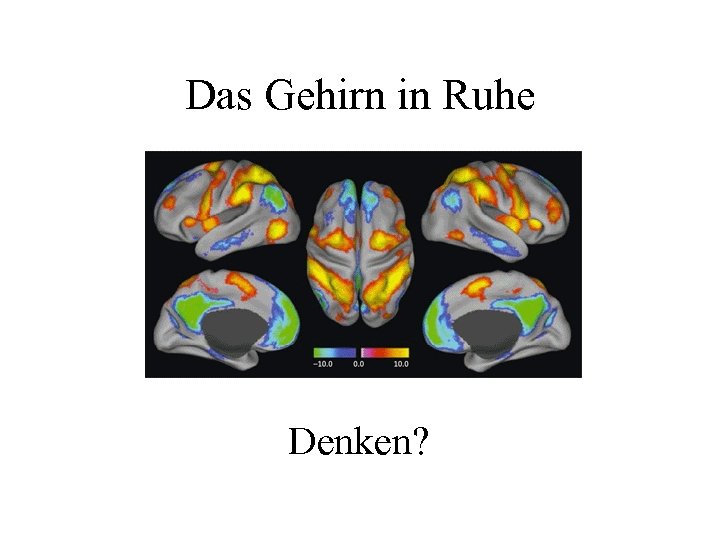Das Gehirn in Ruhe Denken? 