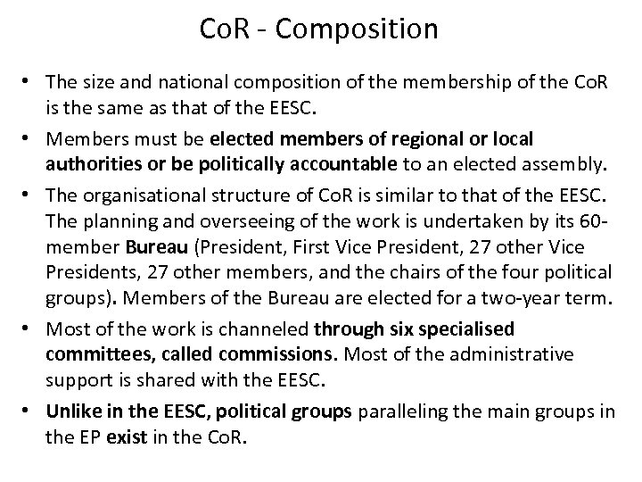 Co. R ‐ Composition • The size and national composition of the membership of