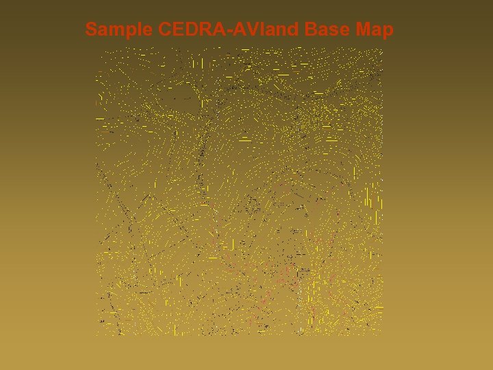 Sample CEDRA-AVland Base Map 