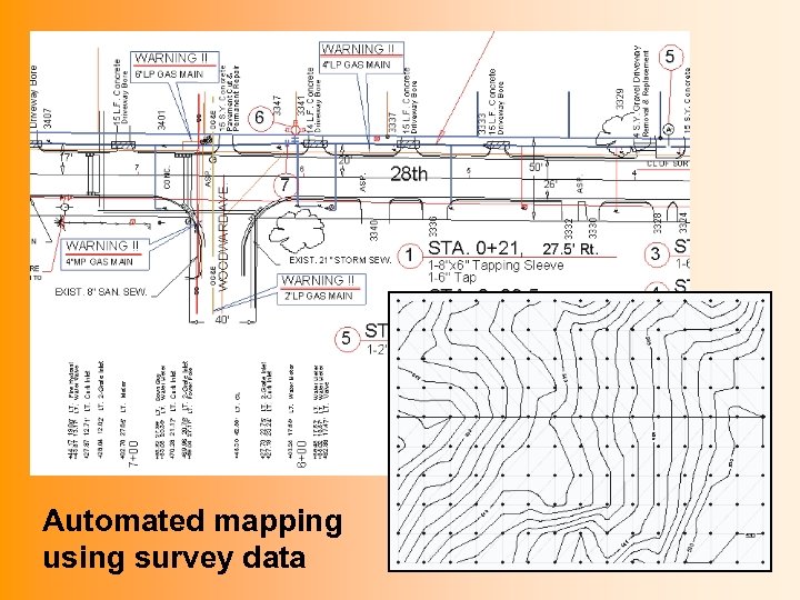 Automated mapping using survey data 