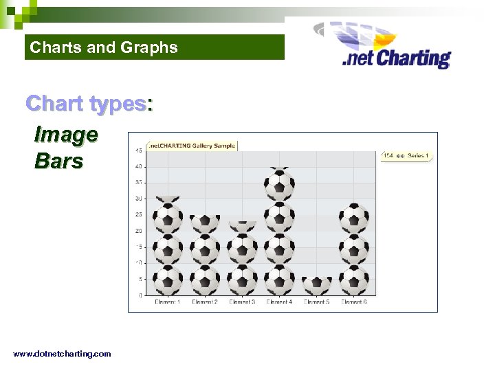 Charts and Graphs Chart types: Image Bars www. dotnetcharting. com 