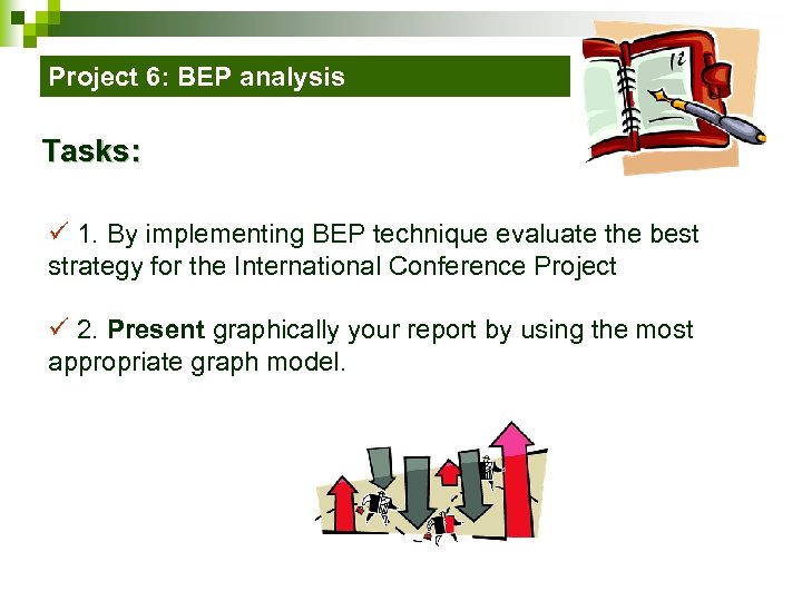 Project 6: BEP analysis Tasks: ü 1. By implementing BEP technique evaluate the best