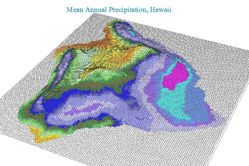 Mean Annual Precipitation, Hawaii PRISM Overview 5 -8 -08 