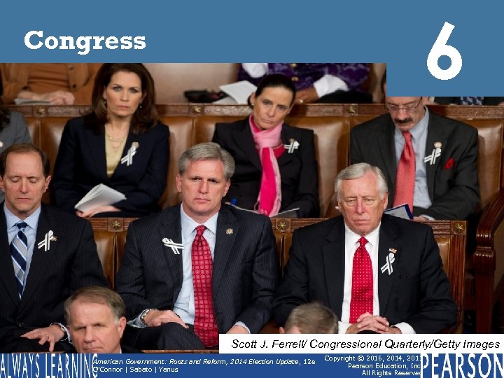 6 Congress Scott J. Ferrell/ Congressional Quarterly/Getty Images American Government: Roots and Reform, 2014