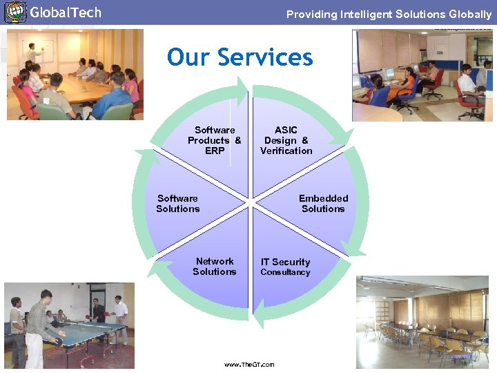 Global. Tech Providing Intelligent Solutions Globally Our Services Software ASIC Products & Design &