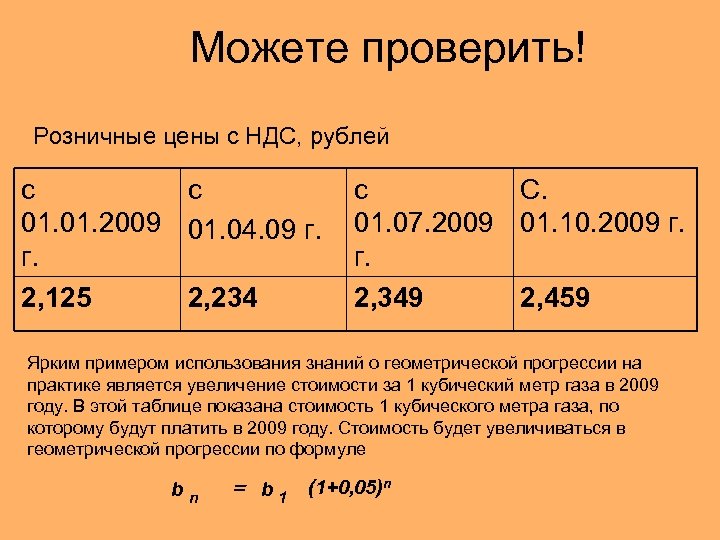 Можете проверить! Розничные цены с НДС, рублей с с 01. 2009 01. 04. 09