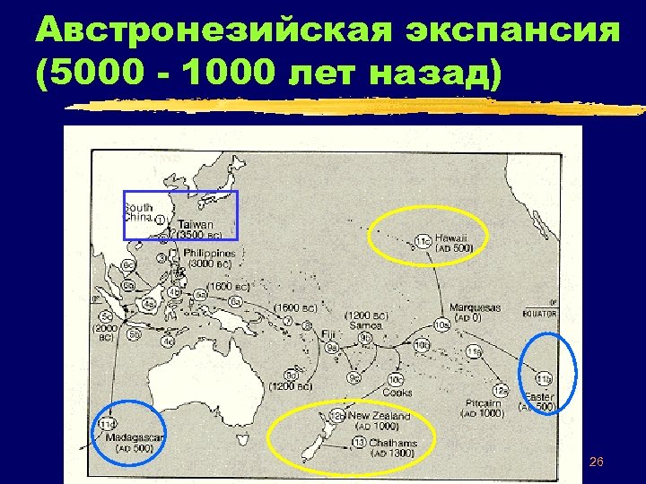 Австронезийская экспансия (5000 - 1000 лет назад) 26 