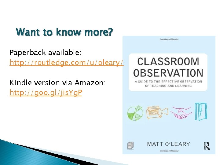 Want to know more? Paperback available: http: //routledge. com/u/oleary/ Kindle version via Amazon: http: