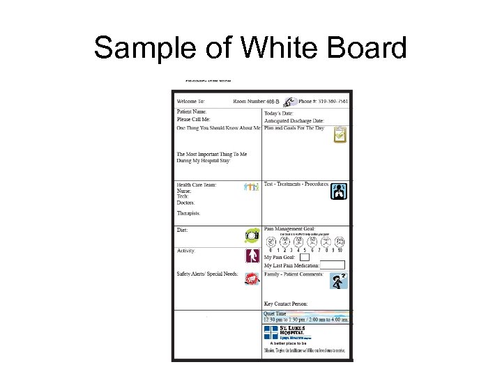 Sample of White Board 