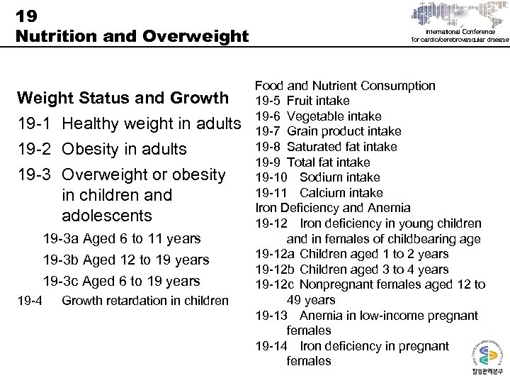 19 Nutrition and Overweight Weight Status and Growth 19 -1 Healthy weight in adults
