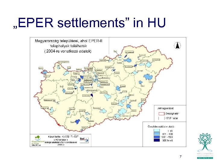 „EPER settlements” in HU 7 