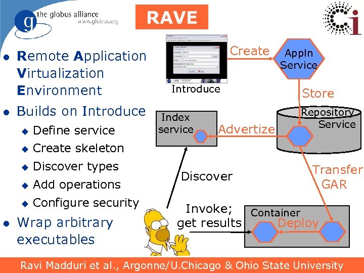 RAVE l l Remote Application Virtualization Environment Builds on Introduce u u Discover types