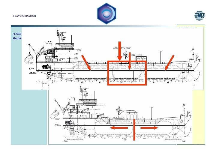 TRANSFORMATION PRESENT WORK 3700 m 3 LNG Bunkering Vessel TRANSFORMATION LPG LNG CARRIER DUAL