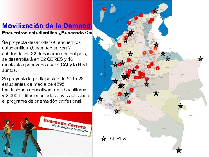 Ministerio de Educación Nacional República de Colombia Movilización de la Demanda Encuentros estudiantiles ¿Buscando