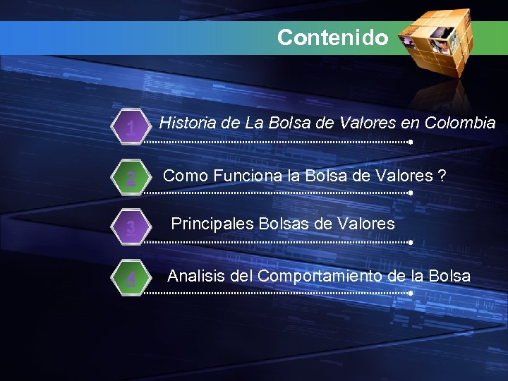 Contenido 1 Historia de La Bolsa de Valores en Colombia 2 Como Funciona la