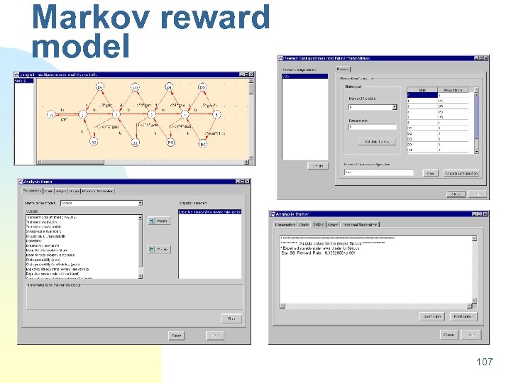 Markov reward model 107 