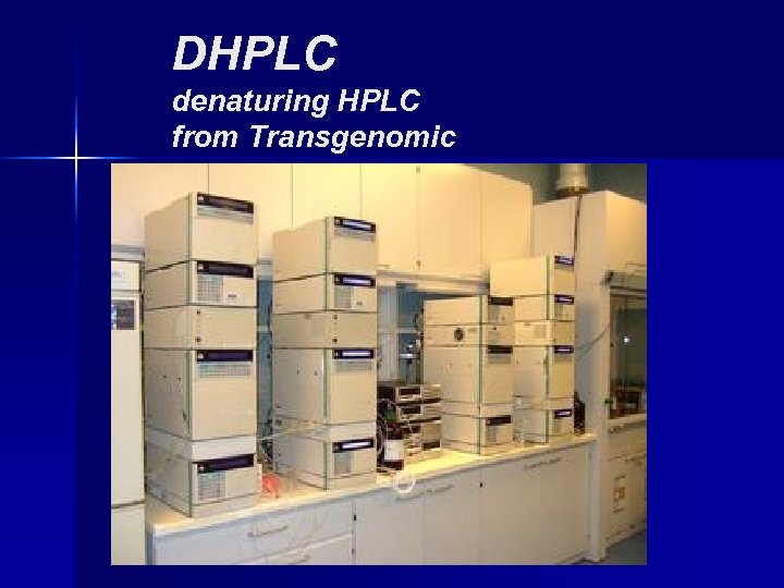 DHPLC denaturing HPLC from Transgenomic 