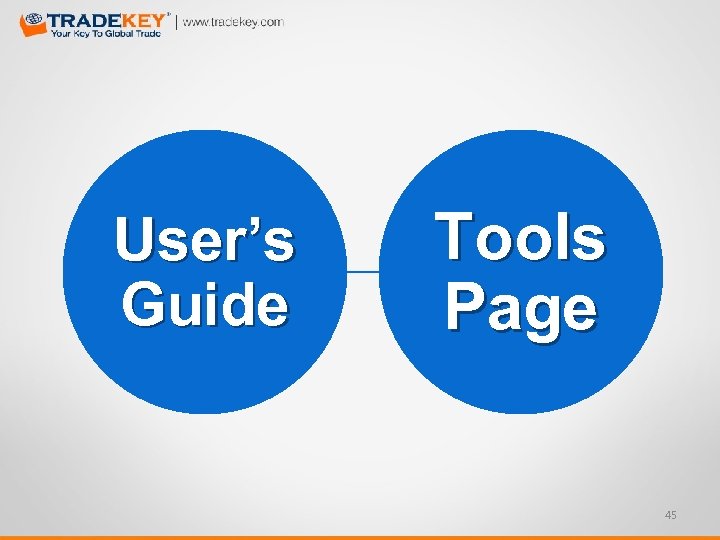 User’s Guide Tools Page 45 