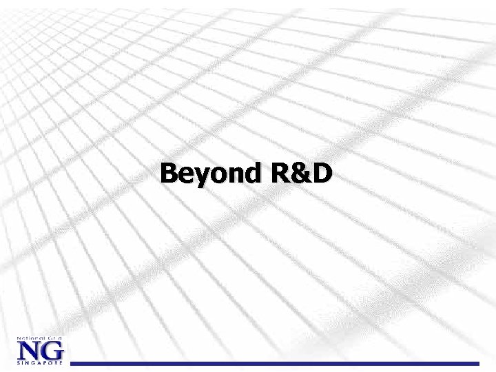 Beyond R&D 