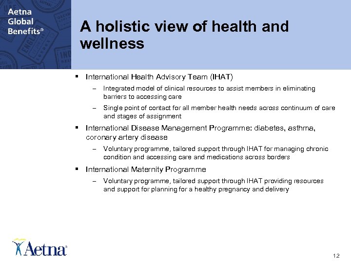 [Presentation Topic Title Goes Here] A holistic view of health and wellness § International