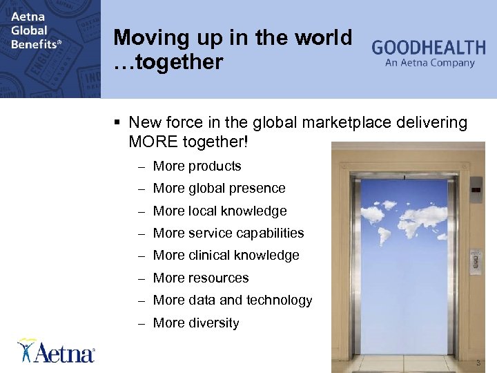 [Presentation Topic Title Goes Here] Moving up in the world …together § New force