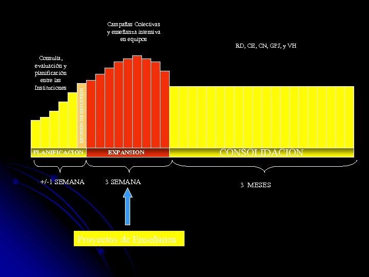 Consulta, evaluación y planificación entre las Instituciones RD, CE, CN, GPJ, y VH REUNION